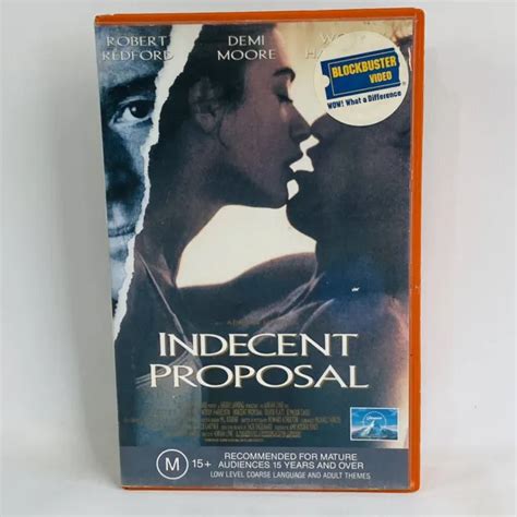 INDECENT PROPOSAL 1993 Paramount CIC Video Big Box Ex Rental VHS Video