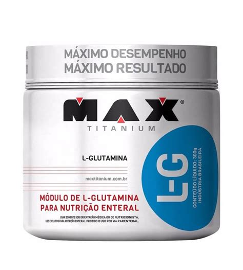 L G Glutamina Max Titanium Energia Do Corpo