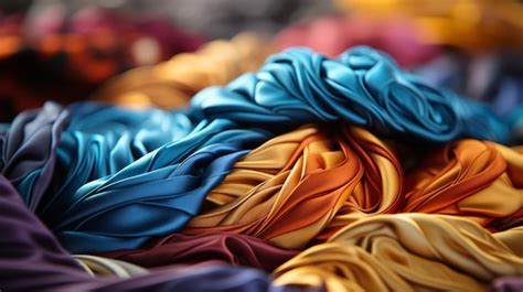 Premium Photo | A close up of colorful fabric