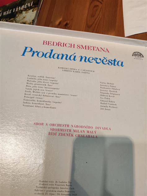 Bedřich Smetana Prodaná Nevěsta 3 X Vinyl V Originál Obalu Aukro