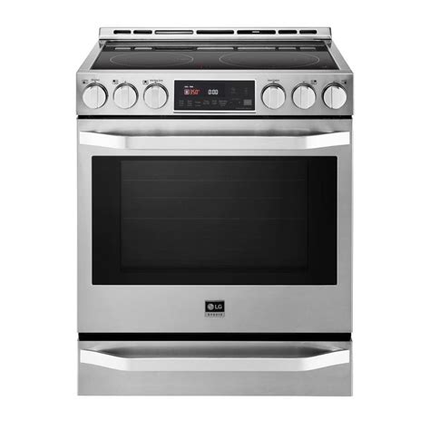 Kitchenaid 30 In 64 Cu Ft Downdraft Slide In Electric Range With Self Cleaning Convection