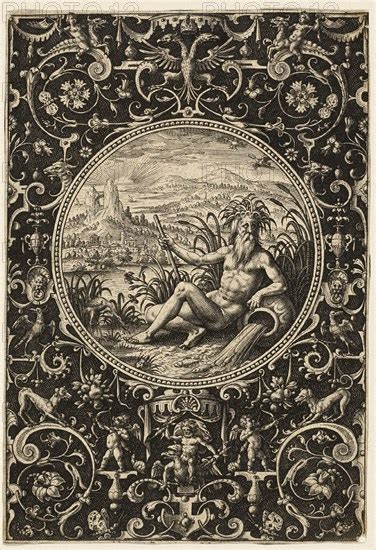 Neptune As A River God Plate Two From The Judgment Of Paris 1575 1618