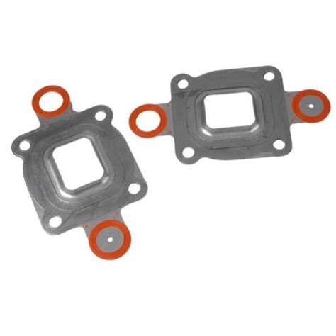 2 X Exhaust Elbow Riser Dry Joint Gasket Restricted Flow MerCruiser 27