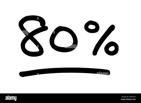 percent handwritten   white background stock photo alamy