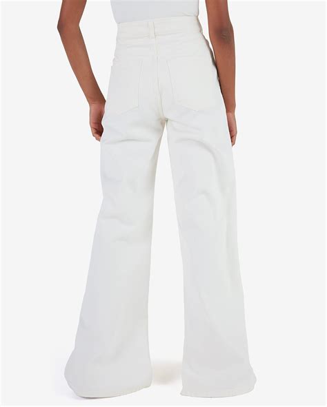 Riachuelo Cal A Jeans Color Feminina Wide Leg Five Pockets Branco