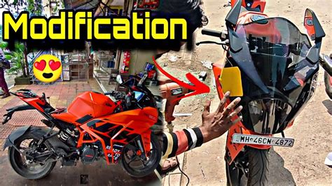 Finally Apni Ktm Rc 200 Superbike Par Modification Shuru Ho Hai Gai😍