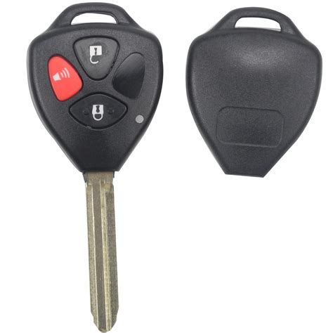 3 Button Uncut Blade Remote Key Fob Shell Fit For Toyota RAV4 2006 2010