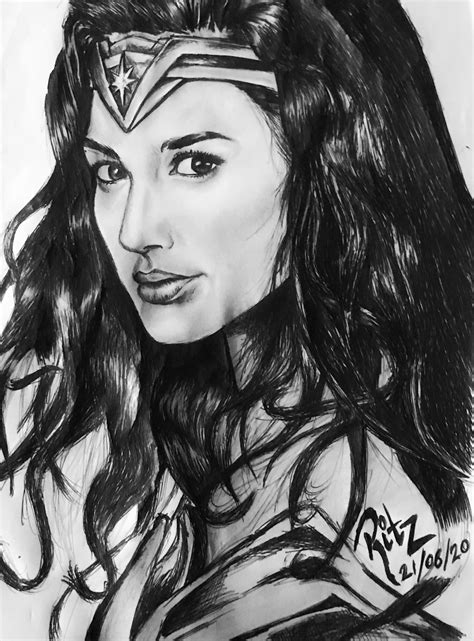 wonder woman drawing 8
