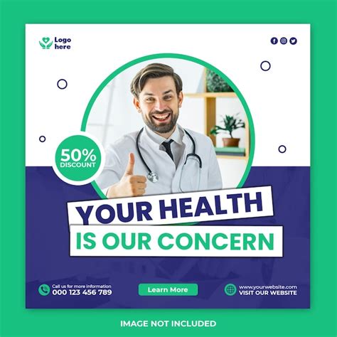 Premium Psd Medical Health Social Media Post And Instagram Post Template