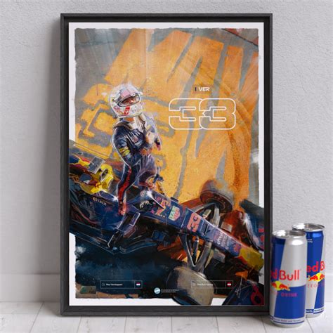 Max Verstappen F1 Poster | F1 Prints | F1 Art | AJ Wellburn | UK