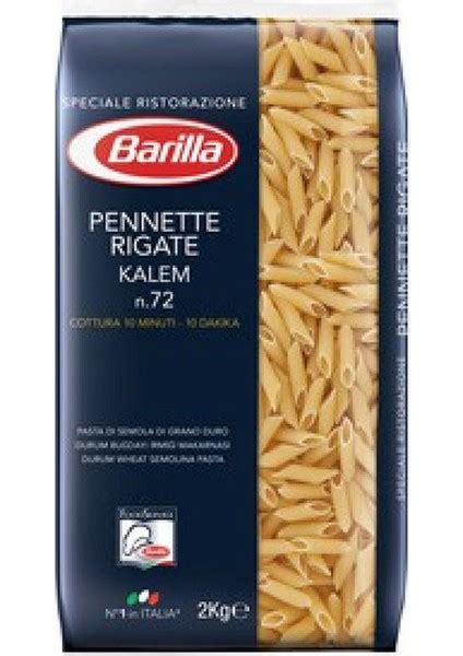 Barilla Makarna Pennette Kalem X Kg Barilla Fiyat