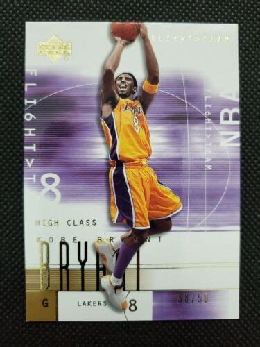 2001 02 KOBE BRYANT UPPER DECK FLIGHT TEAM GOLD SP PARALLEL 38 50