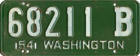 Washington State License Plate Guide – Danny's License Plates