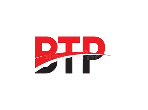 Illustration Du Vecteur De Conception Du Logo Initial De La Lettre Btp