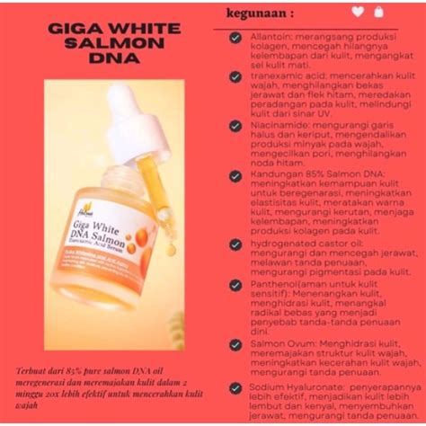 Jual SERUM GIGA WHITE DNA SALMON HELWA BEAUTYCARE Shopee Indonesia