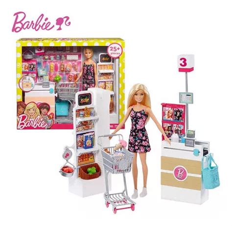 Muñeca Barbie Vamos De Compras Al Supermercado Set 25 Piezas en venta