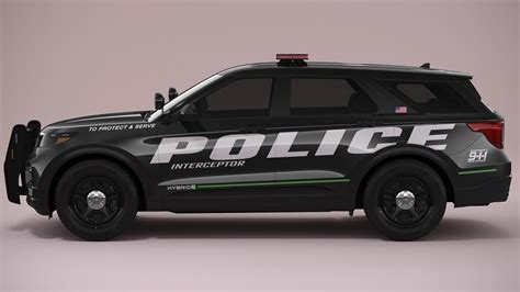 Ford Explorer 2023 Police - 3D Model by 3dacuvision