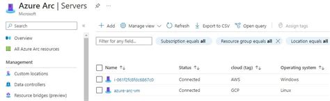 Multi Cloud Server Management With Azure Arc Service