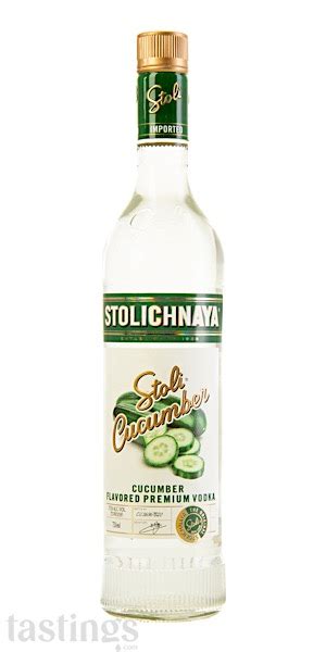 Stolichnaya Cucumber Flavored Vodka Latvia Spirits Review Tastings