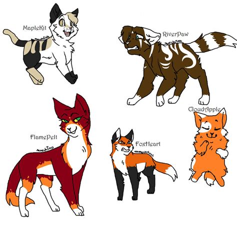 5 Warrior Cats Ocs By Gillyafoxilarious On Deviantart