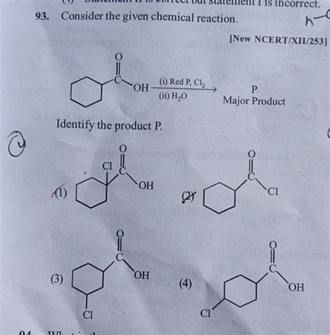 Consider The Given Chemical Reaction New Ncert Xii Identify Th