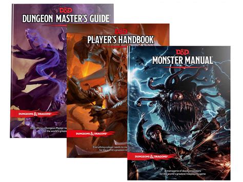 Zestaw Dnd Players Handbook Dungeon Masters Guide Monster Manual