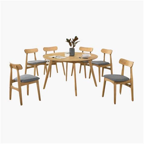 Tenza Round Dining Set 1 2m 1 6 Neo Livin Malaysia