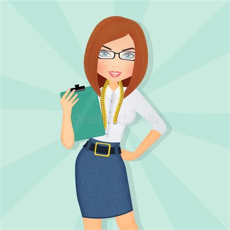 Nutritionist And Dietitian Set Cartoon Woman Creating Food Plan For