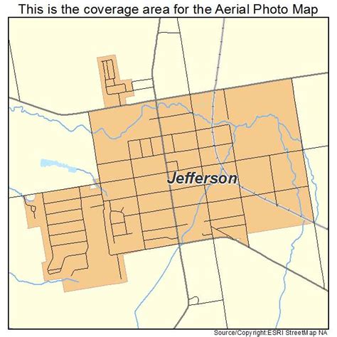 Aerial Photography Map of Jefferson, OH Ohio