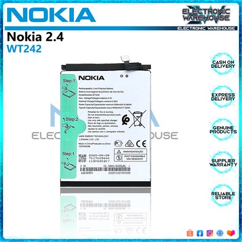 Battery For Nokia 2 4 Model WT242 4500mAh Capacity Lazada PH