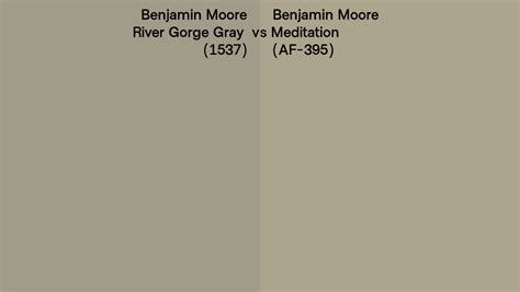 Benjamin Moore River Gorge Gray Vs Meditation Side By Side Comparison