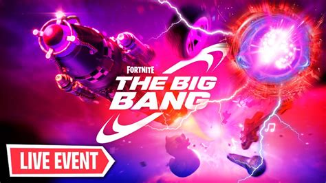 Live Fortnite The Big Bang Live Event Fortnite Battle Royale Live