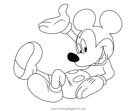 Rest Mickey Mouse Coloring Page For Kids Free Mickey Mouse Printable