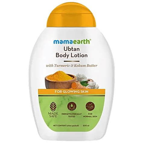 Buy Mamaearth Ubtan Body Lotion With Turmeric And Kokum Butter For Glowing Skin Online At Best