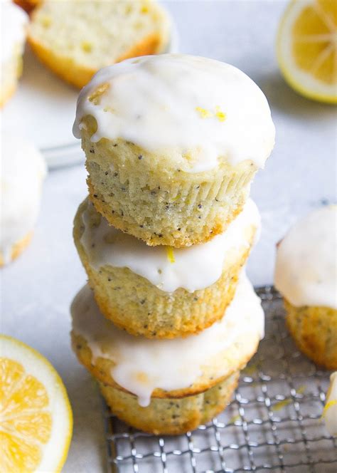 Glazed Lemon Poppy Seed Muffins Kathryns Kitchen