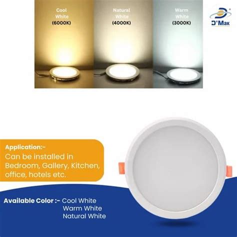 Watt Led Conceal Pc Poly Carbonate Panel Light For Pop At Rs