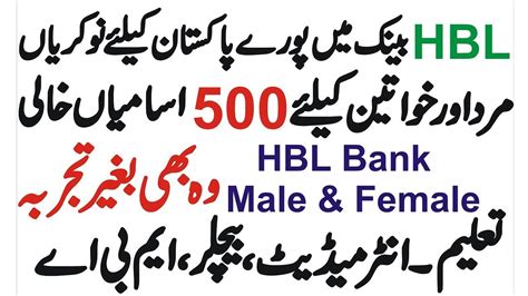 HBL Jobs 2024 Habib Bank Limited Online Apply At Hbl Pk