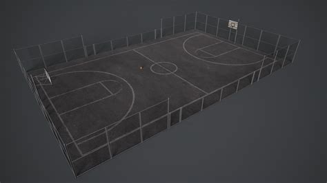 3D Model Basketball Court - TurboSquid 2111686