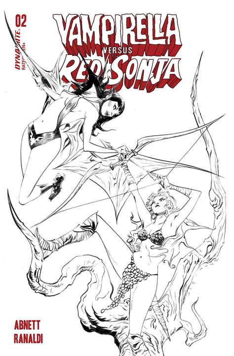 Vampirella Vs Red Sonja 2 7 Copy Lee B W Cover Fresh Comics