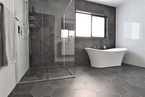 Charcoal Tile Bathroom Floor Flooring Tips