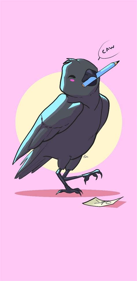 Crow wallpaper | Crows drawing, Digital art anime, Cool wallpapers art