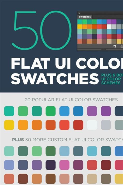 50 Flat UI color swatches – MasterBundles