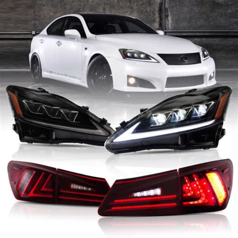 VLAND Full LED Headlights Tail Lights For 2006 2013 Lexus IS250 350