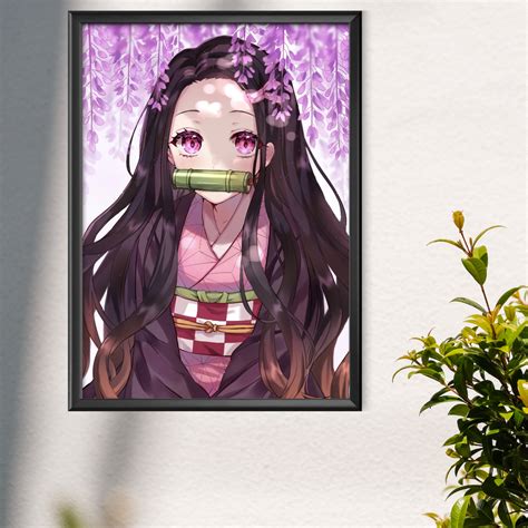 Nezuko Kamado Demon Slayer Framed Poster Respite Paradise