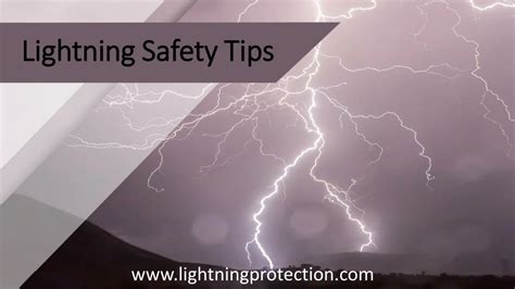 Ppt Lightning Safety Tips To Avoid The Risks Associated With