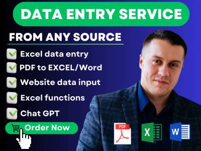 Data Entry Web Scraping Pdf Conversion To Word And Excel Csv Upwork