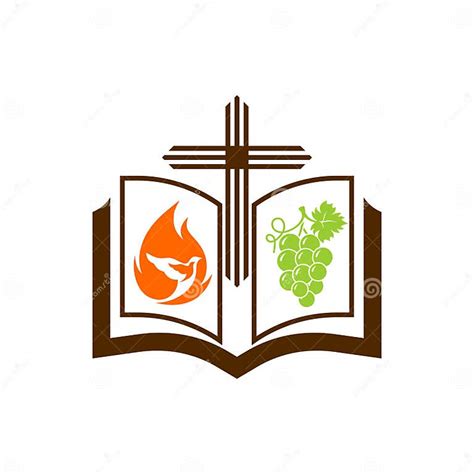 Church Logo The Cross Of Jesus The Open Bible The Pigeon In The