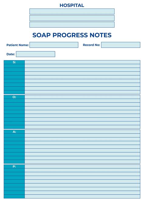 Medical Progress Note Template 10 Free Pdf Printables Printablee