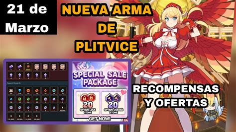 Nueva Arma De Plitvice Recompensas Y Ofertas Guardian Tales YouTube