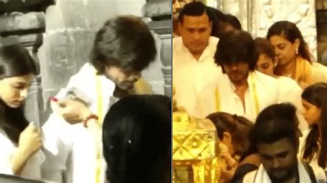 Shah Rukh Khan Offers Prayers At Tirupati Temple With Jawan Co Star